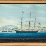 Raffaele Corsini (Italy, active 1830-1880) Portrait of the Bark J.H. Duvall, Capt A. Nickerson, Laying in Smyrna, December 27th 1855 (Lot 133, Estimate: $1,500-2,500)