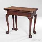 Mahogany Games Table, New York, c. 1760-80 (Lot 48, Estimate: $3,000-5,000)