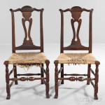 Pair of Cherry Side Chairs, New England, late 18th century (Lot 67, Estimate: $800-1,200)