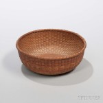 Nantucket Basket, A. J. Sandsbury, Nantucket, Massachusetts, late 19th century (Lot 78, Estimate: $400-600)