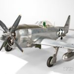 Republic-47D Thunderbolt U-control Model Airplane by Ernest Berke, constructed 1956-65 (Lot 414, Estimate: $6,000-8,000)