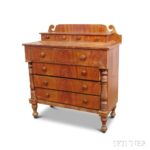 Classical Stained and Grain-painted Maple Chest of Drawers, 19th century (Lot 1007, Estimate: $600-800)
