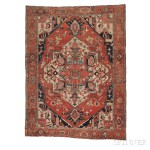 Serapi Carpet, Northwestern Iran, c. 1890 (Lot 14, Estimate: $1,000-1,500)