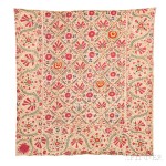 Suzani Fragment, Central Asia, early 19th century (Lot 83, Estimate: $1,200- 1,500)