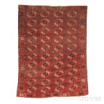 Tekke Main Carpet, Central Asia, early 19th century (Lot 96, Estimate: $1,500- 1,800)
