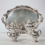 Five-piece Gorham 'Chantilly' Pattern Sterling Silver Tea and Coffee Service, Providence, c. 1950 (Lot 160, Estimate: $2,000-3,000)