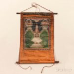 Thangka Hanging Scroll Depicting a Triad of Amitayus, Tibetan China, 19th century (Estimate: $300- 500)