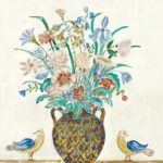 Charles E. Prendergast (American, 1863-1948) Untitled (Vase with Flowers and Birds) (Lot 382, Estimate $30,000-50,000)