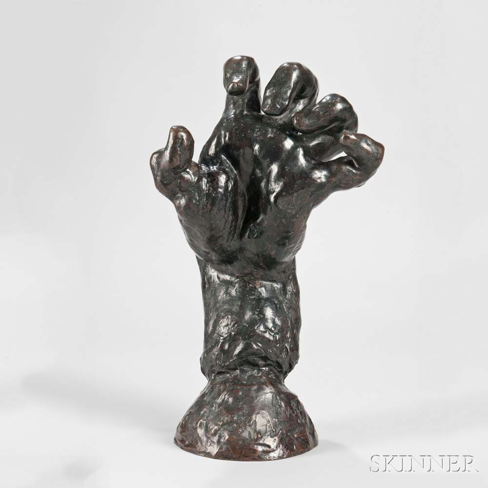Auguste Rodin (French, 1840-1917) Grande Main Crispée Gauche (Large Clenched Left Hand) (Lot 301, Estimate: $120,000-180,000)