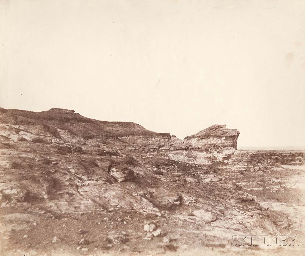 John Beasley Greene (American, 1832-1856) View of Terrain near Gebel Abousir, Second Cataract, Egypt, c. 1853 -55 (Lot 124, Estimate: $2,000-3,000)