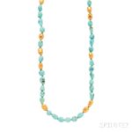 24kt Gold and Turquoise Necklace, Yossi Harari (Lot 1017, Estimate $1,000-1,500)