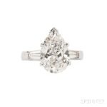 Platinum and Diamond Solitaire (Lot 400, Estimate: $50,000-60,000)