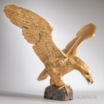 Large Carved and Gilt Spreadwing Eagle (Lot 25, Estimate $600-800)