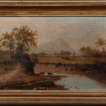 River View with Cows, American School, 19th Century (Lot 40, Estimate $300-500)