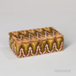 Small Bargello-embroidered Box (Lot 128, Estimate $100-150)