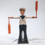 Carved and Painted Sailor Whirligig, America, late 19th century (Lot 1272, Estimate $600-800)
