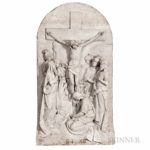Set of Fourteen Carrara Marble Stations of the Cross Plaques, probably Joseph Sibbel Studios (Lot 589 selection 1 of 14, Estimate $20,000-40,000)