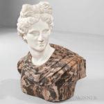 Italian Marble Bust of the Apollo Belvedere (Lot 648, Estimate $1,500-2,500)