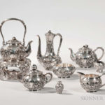 Extensive Japanese Silver Tea and Coffee Service, early 20th century (Lot 950, Estimate $8,000-12,000)