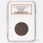 1787 Massachusetts Cent (Lot 1011, Estimate $1,000-2,000)