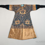 Nine-dragon Blue-ground Robe, China (Lot 442, Estimate $1,200-1,500)