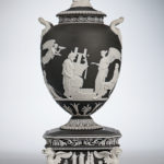 Wedgwood Black Jasper Dip Apotheosis of Homer Vase and Cover, England, 19th century (Lot 350, Estimate $1,500-2,500)