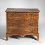 Carved and Inlaid Mahogany Reverse Serpentine Chest of Four Drawers, Salem, Massachusetts, late 18th century (Lot 140, Estimate $3,000-5,000)