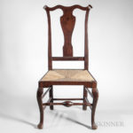 Carved Tiger Maple Side Chair, attributed to William Savery, Philadelphia, Pennsylvania, c. 1760-85 (Lot 145, Estimate $3,000-5,000)