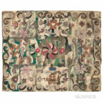 Hooked Carpet, America, made by Hazel Kuhn, Mill River, Massachusetts, c. 1950 (Lot 335, Estimate $2,000-3,000)