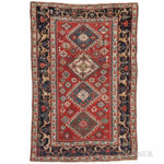 Kazak Rug, Caucasus, c. 1860 (Lot 152, Estimate $3,000-4,000)