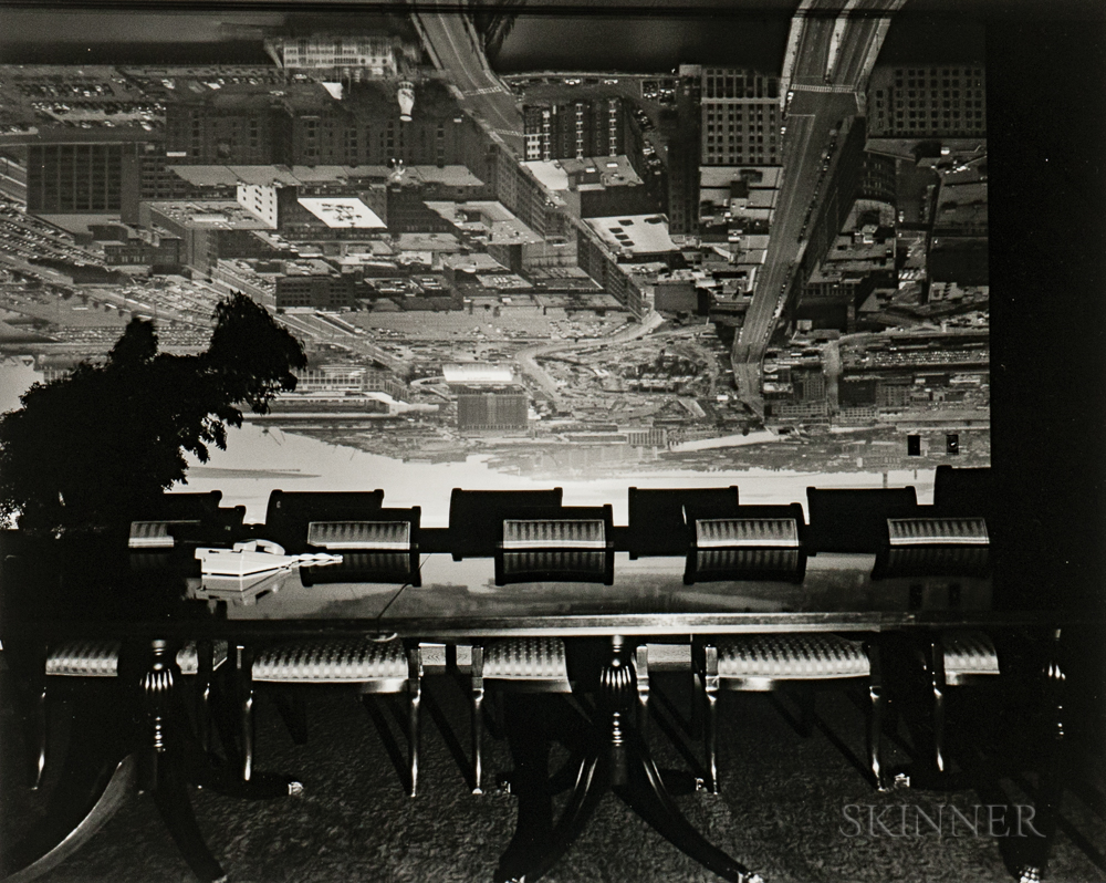 Abelardo Morell (Cuban/American, b. 1948) Camera Obscura Image of Boston View Looking Southeast in Conference Room, 1998 (Lot 135, Estimate $3,000-5,000)