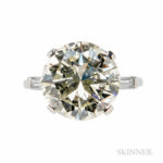 Platinum and Diamond Solitaire (Lot 320, Estimate $35,000-55,000)