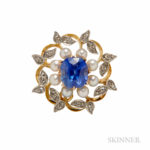 Antique Sapphire Pendant/Brooch (Lot 366, Estimate $25,000-35,000)