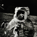 Alan Bean with the reflection of the photographer in his visor, EVA 2, Apollo 12, November 1969 (Estimate $700-900)