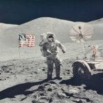 Portrait of astronaut Eugene Cernan, explorer of another world, EVA 3, Apollo 17, December 1972 (Estimate $3,000-5,000)