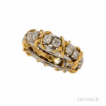 Sixteen-stone Diamond Band, Schlumberger Studios, Tiffany & Co. (Lot 1002, Estimate $1,500-2,000)