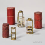 Three Withering-type Naturalist Microscopes, first quarter 19th century (Lot 212, Estimate $400-600)