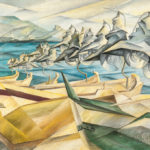 Continental School, 20th Century Surrealist Harbor Scene (Lot 1814, Estimate $100-200)