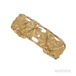 18kt Gold Cuff Bracelet, Estimate: $700-900