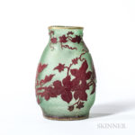Early Daum Cameo Glass Vase, (Lot 167, Estimate: $1,000-1,500)