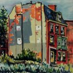 Alexis Paul Arapoff (Russian/American, 1904-1948), Building Abstraction in Red and Orange (Lot 1041, Estimate: $800-1,200)