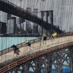 Michael Jay Knigin (American, b. 1942), Sudden Shower, After Hiroshige (Lot 1203, Estimate: $300-500)