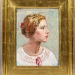 Portrait of a Young Woman (Lot 1084, Estimate: $400-600)