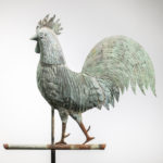 Molded Copper Gamecock Weathervane, America, late 19th century, (Lot 1119, Estimate: $3,000-5,000)