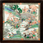 Square Famille Verte Plaque, China, Kangxi period style (Lot 426, Estimate: $5,000-7,000)
