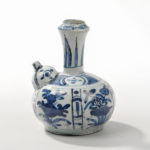 Blue and White Kendi, China, Transitional period (Lot 373, Estimate: $5,000-7,000)