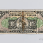 1941 Panamanian Banco Central de Emision 10 Balboas Arias Seven Day Issue, Pick-24a, PMG Very Fine 25 NET (Lot 1560, Estimate: $6,000-8,000)