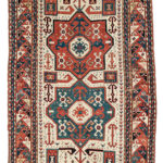 Kazak Rug, Southern Caucasus, c. 1870 (Lot 109, Estimate: $2,000-2,500)