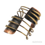 Copper and Brass “Modern Cuff” Bracelet, Art Smith (Lot 220, Estimate: $8,000-12,000)