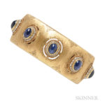 18kt Gold and Sapphire Bracelet, Buccellati (Lot 240, Estimate: $10,000-15,000)